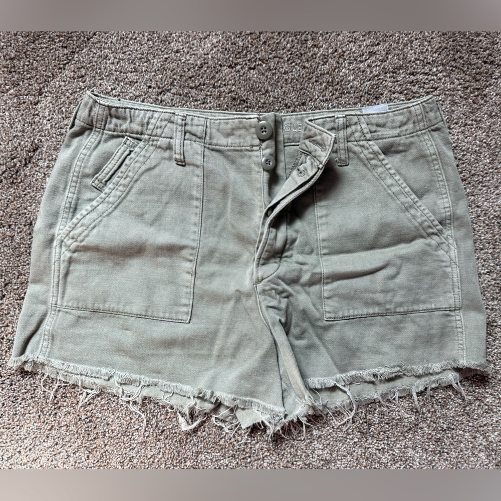 American Eagle Outfitters Olive/Sage Women's Cargo Shorts